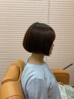 ふかみ理容院 ナチュラルブラウン×ボブスタイル