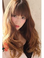 ヘアーズ ベリー 香椎店(hairs BERRY)&nbsp;BERRY＿くびれヘアー＿メルティーカラー＿前髪＿20代30代