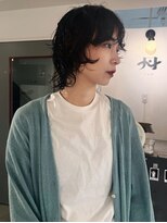 丹 nuance wolf perm style