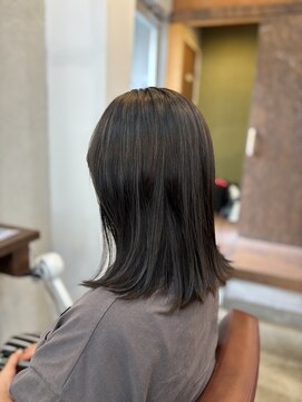 ヘアメイク デザート(HAIR MAKE DESART) 木村法子【細めハイライト×ダークグレー】