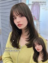 ヘアーサロン リアン 鴻巣店(hair salon Rien) 韓国風くびれロングレイヤー×艶チョコブラウン/鴻巣