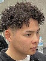 サンズ 梅田 中崎町(SUNS)&nbsp;短髪パーマショートアップバングツイストスパイラルパーマ
