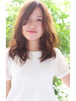 リリー(Lily)&nbsp;【Lily】柔らかパーマ×マロンベージュで艶髪セミディ　>>野田