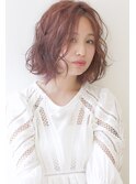 【tela】ピンクベージュ・ウェーブボブ【溝の口】