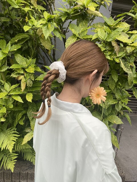 ヘアアレンジ  @松尾朱莉