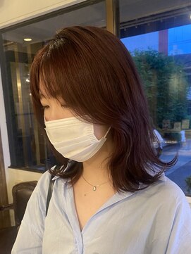 サンバイセライロ 千葉(SAN. by celilo) エギョモリくびれヘア×レッドブラウン【佐藤詩門】