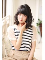 リーフ 西焼津店(LeaF)&nbsp;黒髪でも抜け感エアリーボブ☆