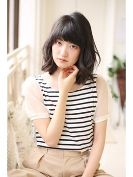 リーフ 西焼津店(LeaF) 黒髪でも抜け感エアリーボブ☆