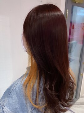 ナチュラル 渋谷店(Natural) ☆インナーオレンジ×ピンクブラウン☆