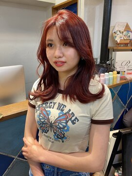 ロア 福岡天神本店(LORE) チェリーレッドカラー