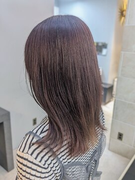 オズ 安積店(OZ) ダブルカラー外ハネボブインナーカラーハイライトケアブリーチ