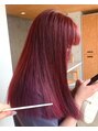 ケシキ 佐賀(keshiki)&nbsp;ブリーチなしで回数重ねてしっかり色味のボルドーカラー＾＾！