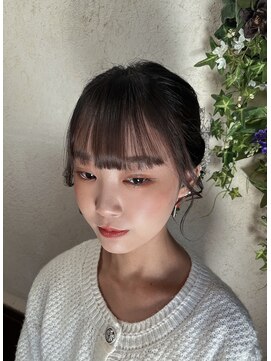 ヘアーズ ラブリージョブリー(hair's Lovely Jubbly) 【前田】キラキラオレンジメイク