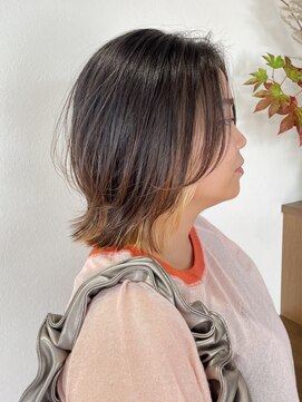 リル 茅ヶ崎(Liru:) 黒髪/ボブルフ/ネビージュ/小顔/ワンレン/茅ヶ崎/髪質改善/前髪