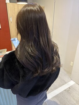 ローレンジウ(LOREN JU) 透明感髪質改善ベージュダブルカラーミルクティーグレージュ