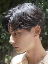 センターパートニュアンスパーマワンカールパーマカルマ韓国原宿