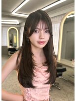 ボタン ハカタ(VOTAN hakata)&nbsp;博多韓国ヘア/レイヤーカット/2way前髪/顔周りカット/暗めカラー