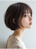 20代30代40代◎大人ショートボブ/白髪ぼかし/髪質改善