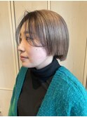 ミニボブ/ローライト/顔まわりデザイン