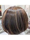 白髪ぼかしハイライト