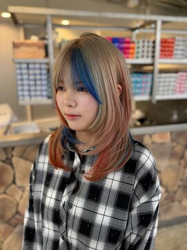 ファンド 千葉(fand) 個性派デザインカラー × レイヤーカット