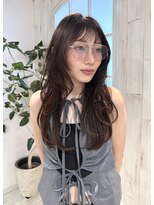 リコバイアフロート(riko by afloat)&nbsp;レイヤーカット/チョコカラー/フォワード巻き/透明感カラー