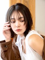 ファルベ(Farbe)&nbsp;ミディアムヘア/暗めカラー/グランマッシュ/デザインカラー