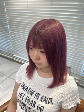 アジールヘア 池袋東口店(agir hair) ブリーチ&ダブルカラー/チェリーピンク/ピンクラベンダー/池袋