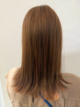 エヌアンドエー 春日部東口店(hair shop N&A) 暖かみのある透明感カラー◎オレンジブラウン/艶感/髪質改善