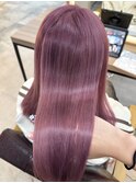 カシスピンク/ブリーチダブルカラー　町田　髪質改善