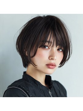 アンサ 伏見桃山店(ANSA) 大人可愛い前髪あり丸みショート