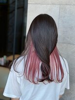 ライン(LYNE) インナーカラー/スモーキーピンク/ロング