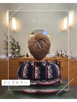 リタ(lita)&nbsp;メンズツーブロック×ベージュカラーショート