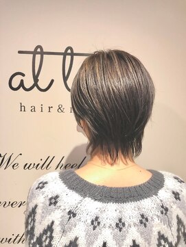 アットティー 金沢文庫(at tee...) 【attee...hair&nail】ハンサムショート+ハイライトカラー☆