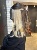 インナーカラー/抜きっぱなしブリーチでブランドヘア/表参道
