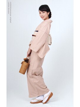 ヘアーデザイン リント(hair design Rinto) リント×西陣こもの屋　コラボ作品◎20代30代40代50代