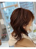 動きのあるミディアムウルフカット☆