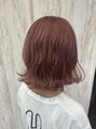 アース 熊本光の森店(HAIR&MAKE EARTH) ブリーチを加える事でさらに良い発色!カシスピンク♪