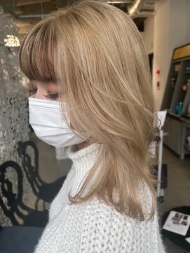 スニップス ダズ(SNIPS DOES) ミルクティーカラー/フロントカラー/韓国ヘア