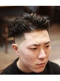<理容室><バーバー>宮城リョータ札幌 七三分け