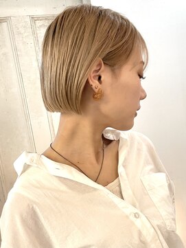 トリコ 柏(tricot) 大人可愛い/切りっぱなしボブ/ショートボブ/ハイトーンボブ