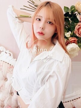 リノ 金山(Rino) デザインカラー/レイヤーカット/ウェットヘア/オリーブベージュ