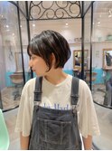ショート×真っ直ぐ過ぎない縮毛矯正