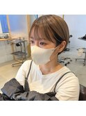 耳掛け丸みショート