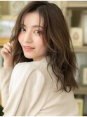 アシンメトリー外国人風小顔なみなみウェーブc5戸頭20代30代40代