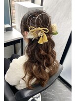 ランズ(LANDS) ハーフアップ 卒業式【大阪 梅田 ヘアセット】