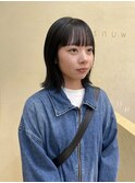【snuw mina】偽黒染め/実習カラー/暗髪