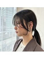 ボヌール オオサカ(Bonheur OSAKA) お顔周りカット× 暗めくすみベージュ