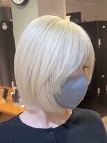 ボブルフ/ネビージュ/小顔/ワンレン/スモーキーアッシュ[渋谷駅]