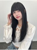 20代30代大人美人小顔ブリーチなし韓国ヘアアッシュブラック